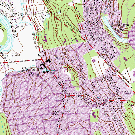Topographic Map of Alexanders Pond, NJ