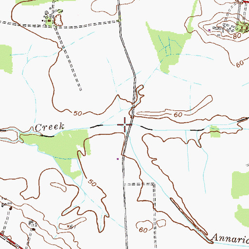 Topographic Map of Annaricken Brook, NJ
