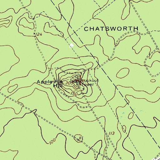 Topographic Map of Apple Pie Hill, NJ