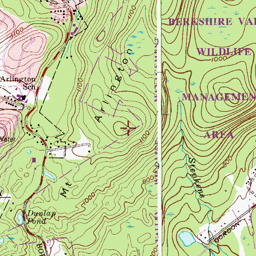 Topographic Map of Mount Arlington, NJ