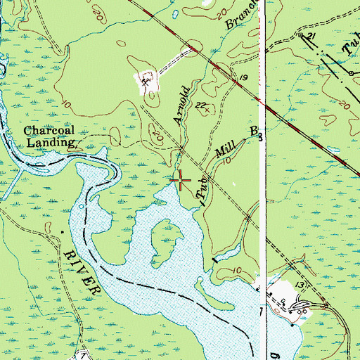 Topographic Map of Arnold Branch, NJ