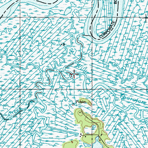 Topographic Map of Banks Creek, NJ