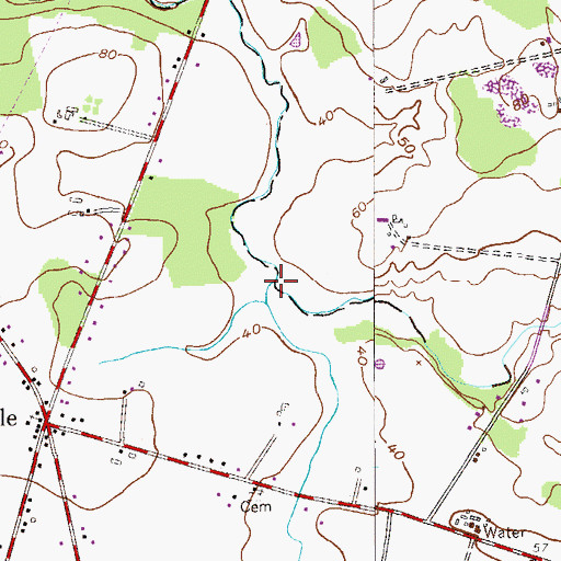 Topographic Map of Barkers Brook, NJ
