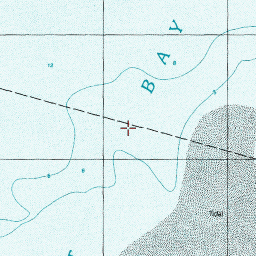 Topographic Map of Barnegat Bay, NJ