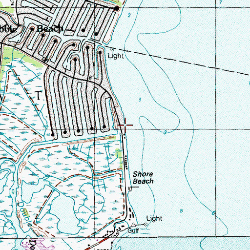 Topographic Map of Barnegat Bay, NJ