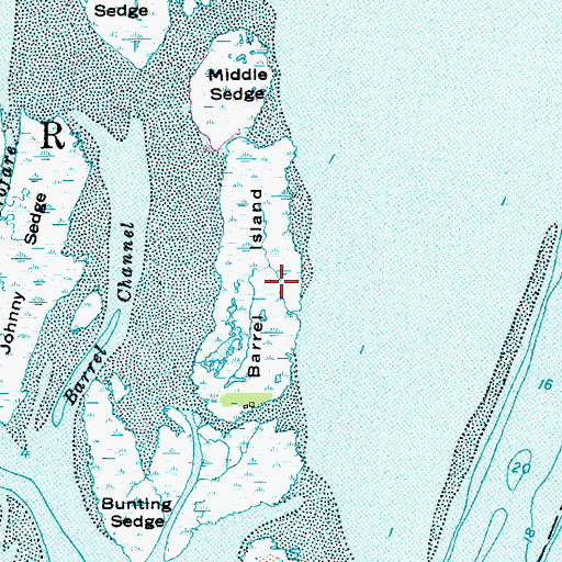 Topographic Map of Barrel Island, NJ
