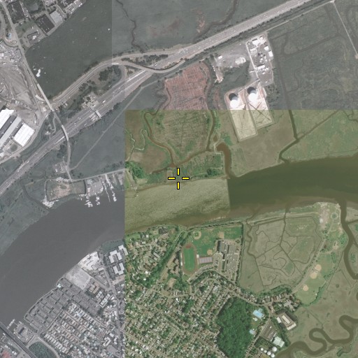 Aerial/Satellite Image of Bashes Creek, NJ