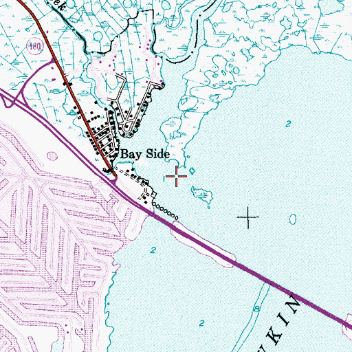 Topographic Map of Bay Side, NJ