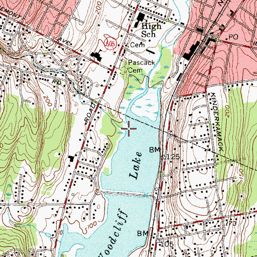 Topographic Map of Bear Brook, NJ