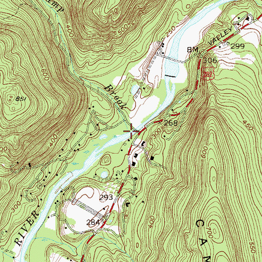 Topographic Map of Bear Swamp Brook, NJ