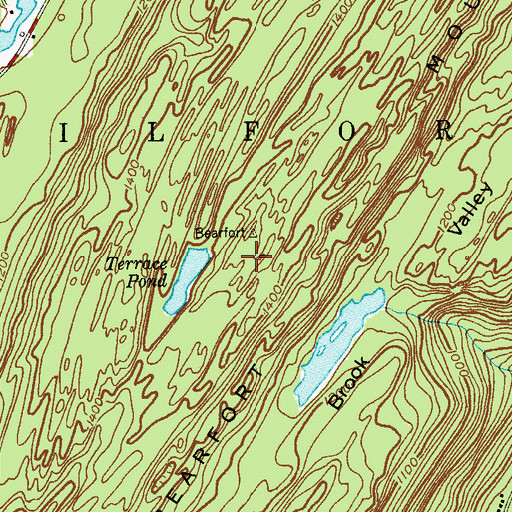 Topographic Map of Bearfort Mountain, NJ