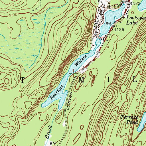 Topographic Map of Bearfort Waters, NJ