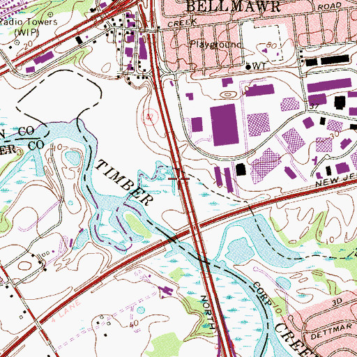 Topographic Map of Beaver Brook, NJ