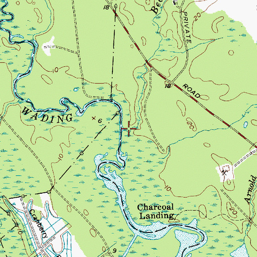 Topographic Map of Beaver Run, NJ