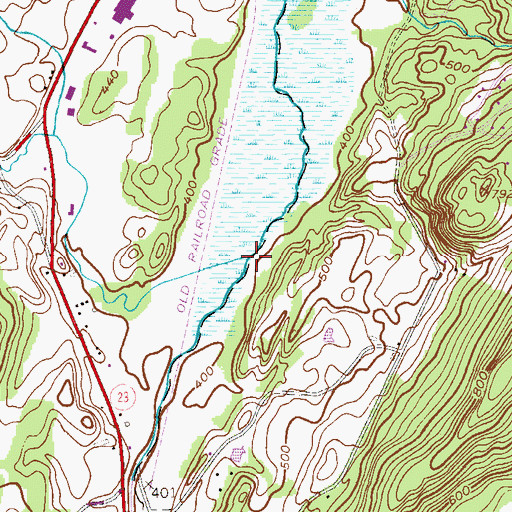 Topographic Map of Beaver Run, NJ
