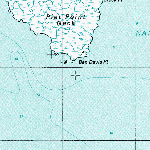 Topographic Map of Ben Davis Point, NJ