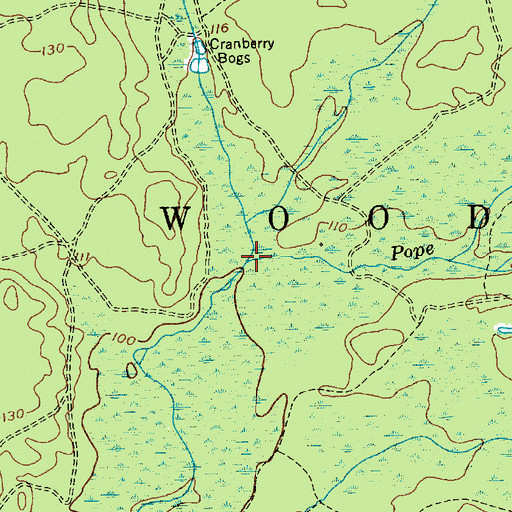 Topographic Map of Biddle Branch, NJ
