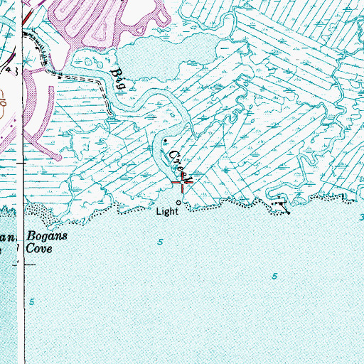 Topographic Map of Big Creek, NJ