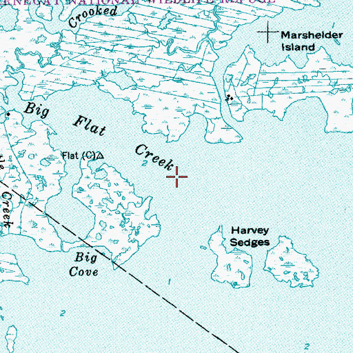 Topographic Map of Big Flat Creek, NJ