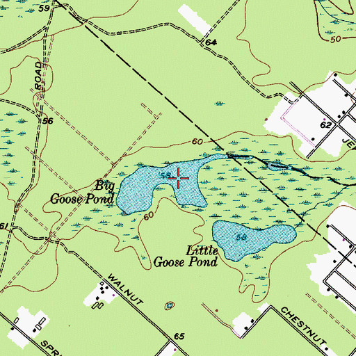 Topographic Map of Big Goose Pond, NJ