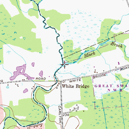 Topographic Map of Black Brook, NJ