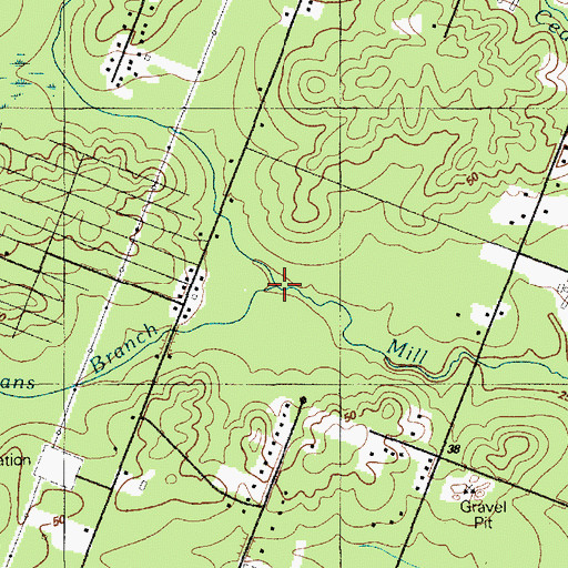 Topographic Map of Blackmans Branch, NJ