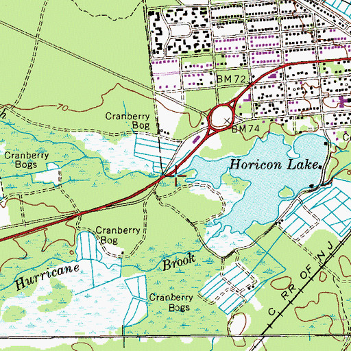 Topographic Map of Blacks Branch, NJ