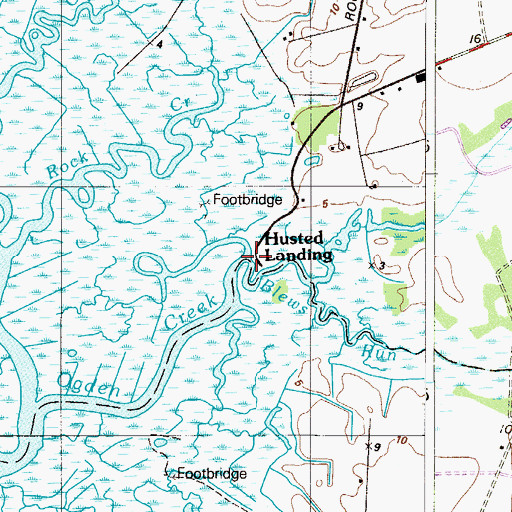 Topographic Map of Blews Run, NJ