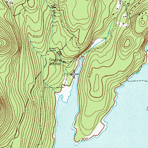 Topographic Map of Blue Mine Brook, NJ