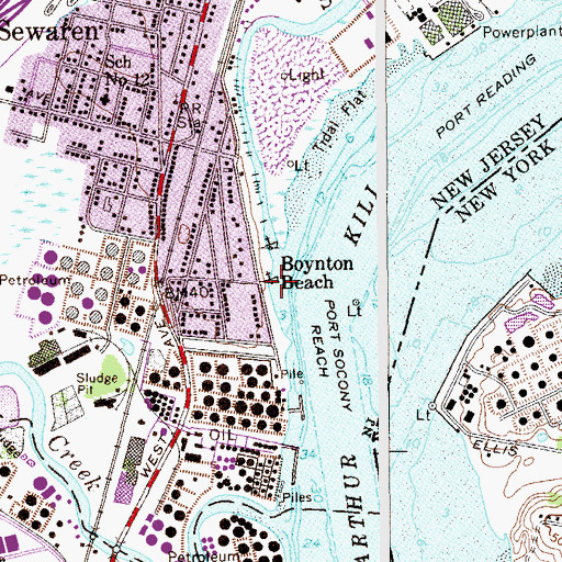 Topographic Map of Boynton Beach, NJ