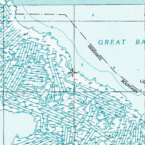 Topographic Map of Broad Creek, NJ
