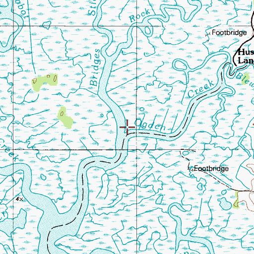 Topographic Map of Bridges Sticks Creek, NJ
