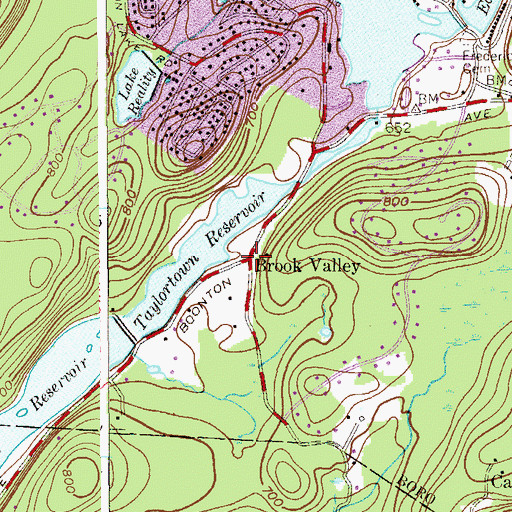 Topographic Map of Brook Valley, NJ