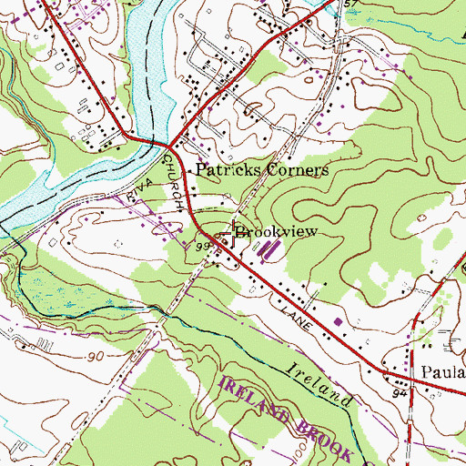 Topographic Map of Brookview, NJ