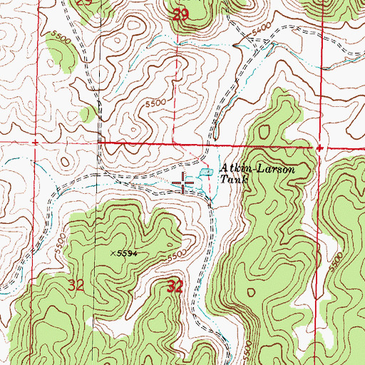 Topographic Map of Atkin-Larson Tank, AZ