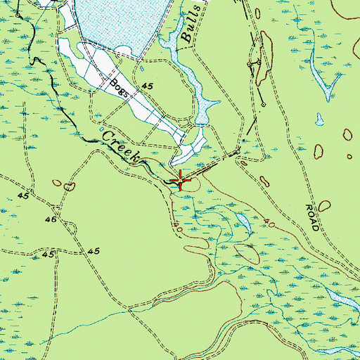 Topographic Map of Bulls Branch, NJ