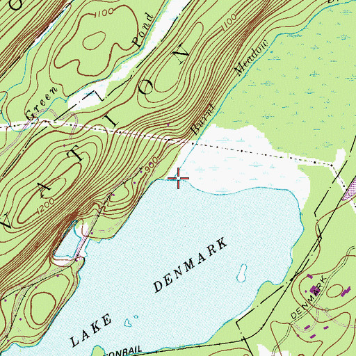 Topographic Map of Burnt Meadow Brook, NJ