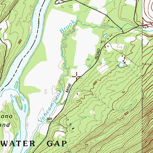 Topographic Map of Calno School, NJ