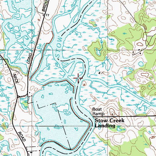 Topographic Map of Canton Drain, NJ