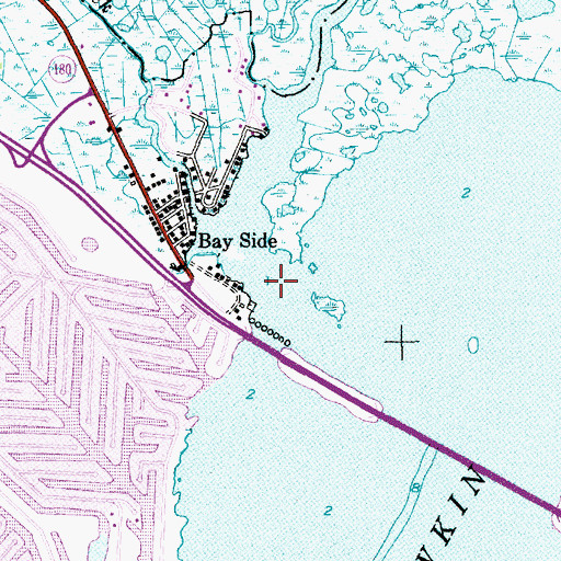 Topographic Map of Cedar Creek, NJ