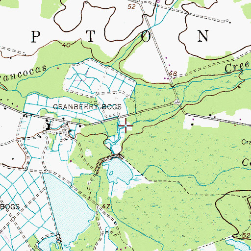 Topographic Map of Cedar Run, NJ