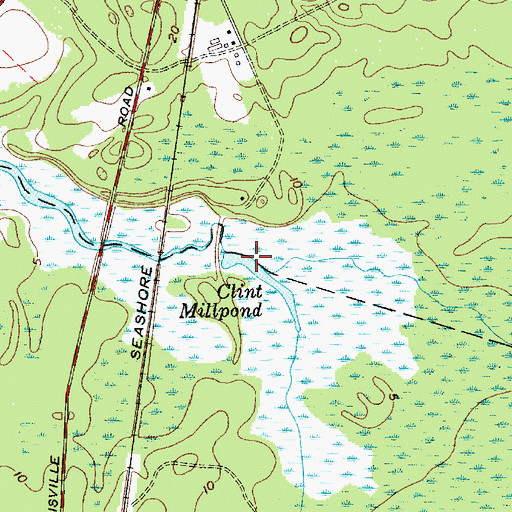 Topographic Map of Clint Millpond, NJ