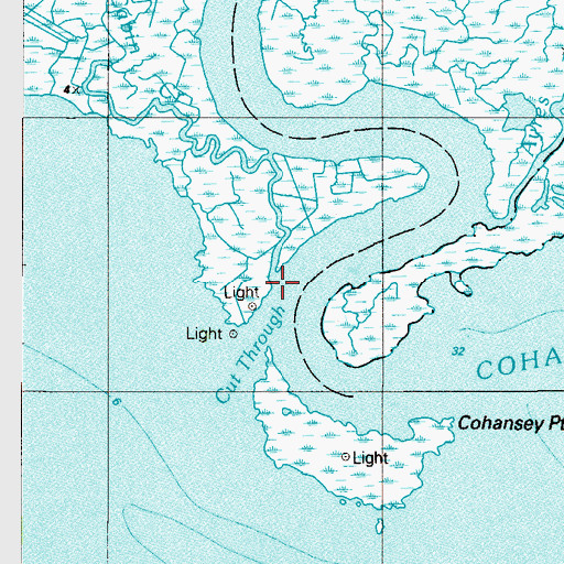 Topographic Map of Cohansey Inner Light, NJ