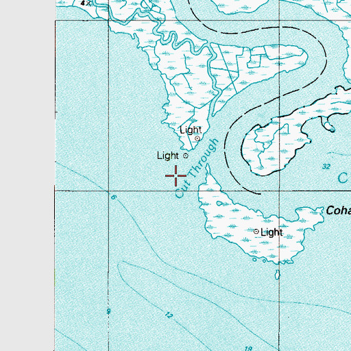 Topographic Map of Cohansey Outer Light, NJ