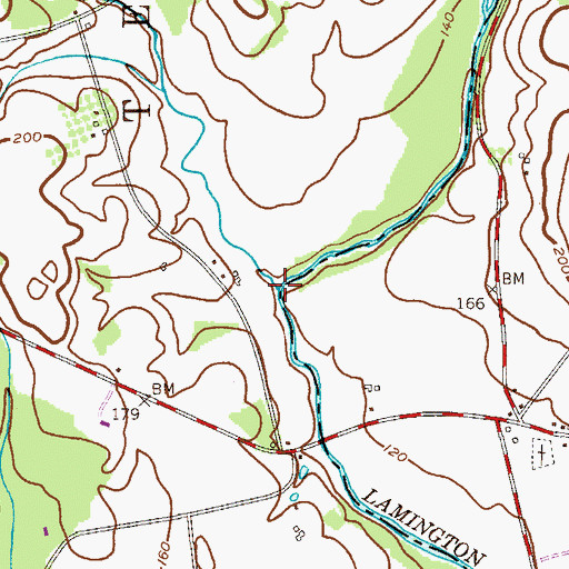 Topographic Map of Cold Brook, NJ