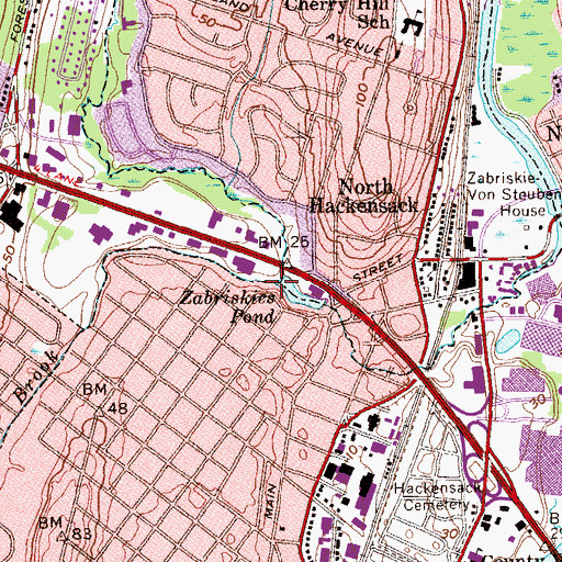 Topographic Map of Coles Brook, NJ