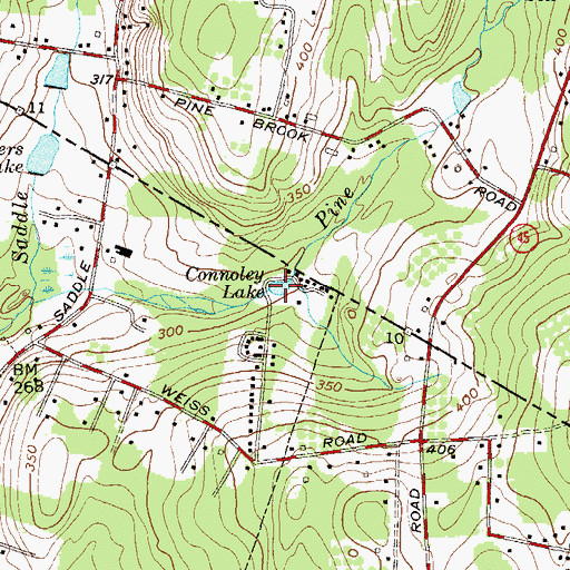 Topographic Map of Connoley Lake, NJ