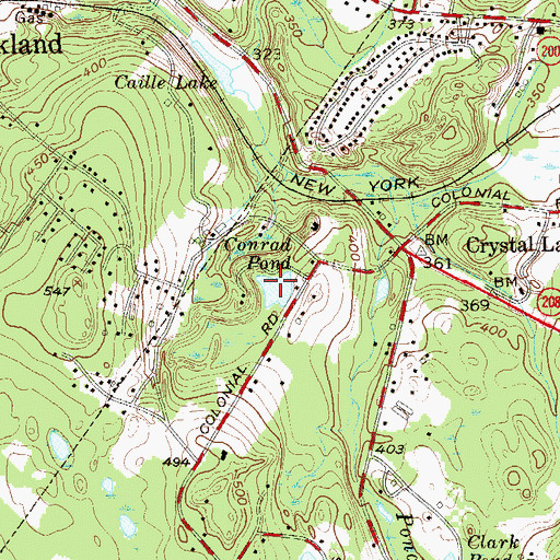 Topographic Map of Conrad Pond, NJ