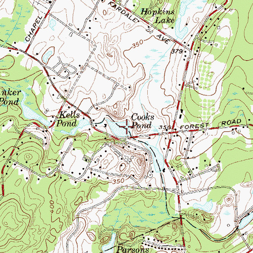 Topographic Map of Cooks Pond, NJ