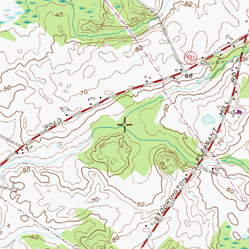 Topographic Map of Cool Run, NJ